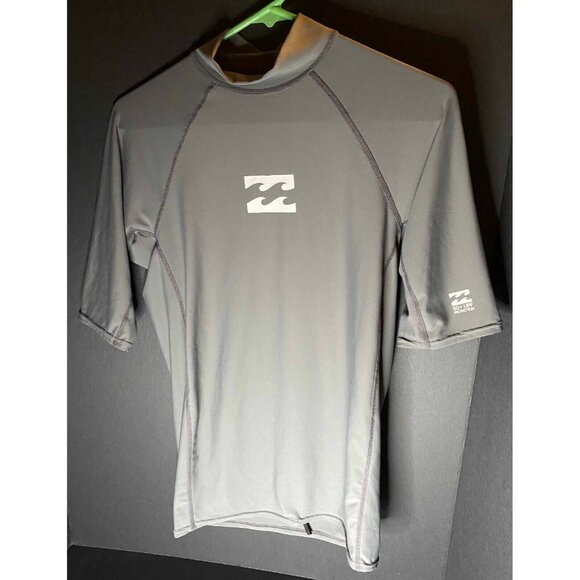 Billabong Men M Gray UPF 50 Surf Sun Shirt Protection Performance Fit Beach - Picture 1 of 6